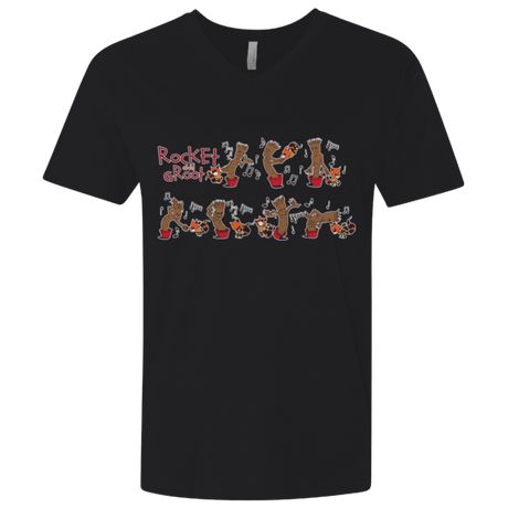 T-Shirts Black / X-Small Rocket and Groot Men's Premium V-Neck
