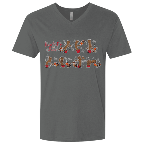 T-Shirts Heavy Metal / X-Small Rocket and Groot Men's Premium V-Neck