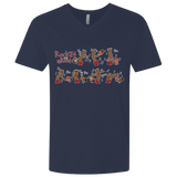 T-Shirts Midnight Navy / X-Small Rocket and Groot Men's Premium V-Neck