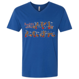 T-Shirts Royal / X-Small Rocket and Groot Men's Premium V-Neck