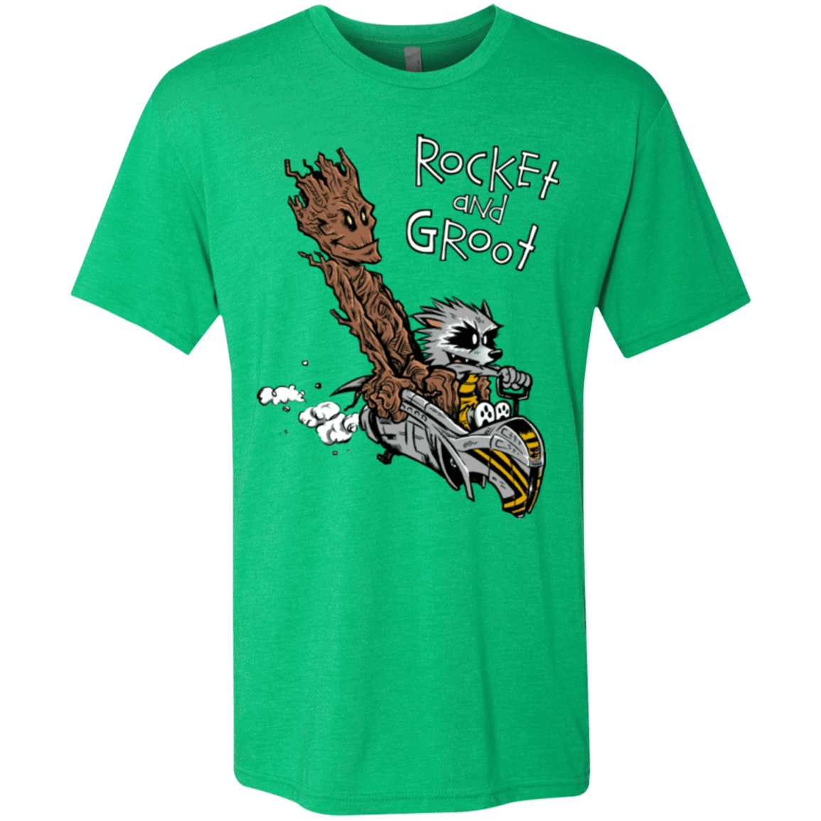 T-Shirts Envy / Small Rocket and Groot Men's Triblend T-Shirt