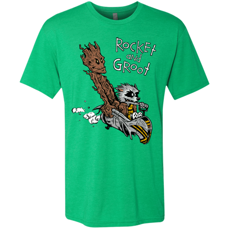 T-Shirts Envy / Small Rocket and Groot Men's Triblend T-Shirt