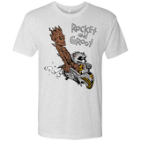 T-Shirts Heather White / Small Rocket and Groot Men's Triblend T-Shirt