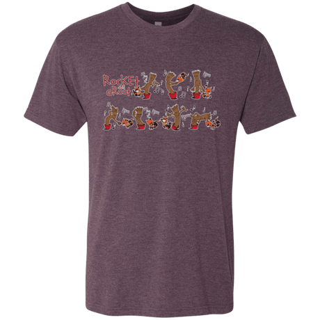 T-Shirts Vintage Purple / Small Rocket and Groot Men's Triblend T-Shirt