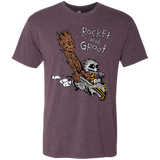 T-Shirts Vintage Purple / Small Rocket and Groot Men's Triblend T-Shirt