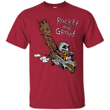 T-Shirts Cardinal / Small Rocket and Groot T-Shirt