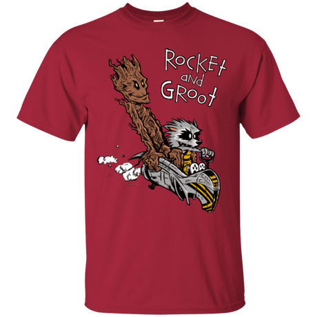 T-Shirts Cardinal / Small Rocket and Groot T-Shirt