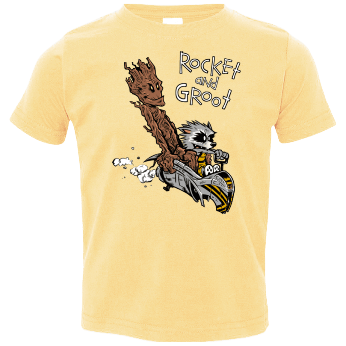 T-Shirts Butter / 2T Rocket and Groot Toddler Premium T-Shirt