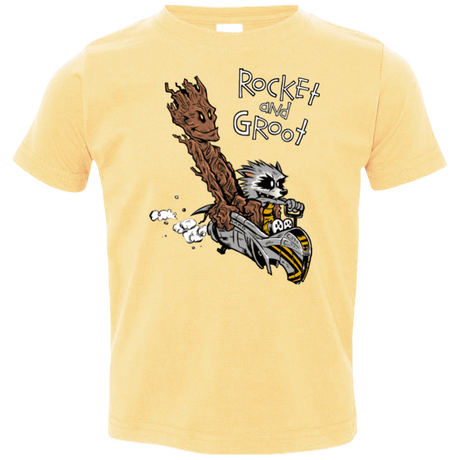 T-Shirts Butter / 2T Rocket and Groot Toddler Premium T-Shirt
