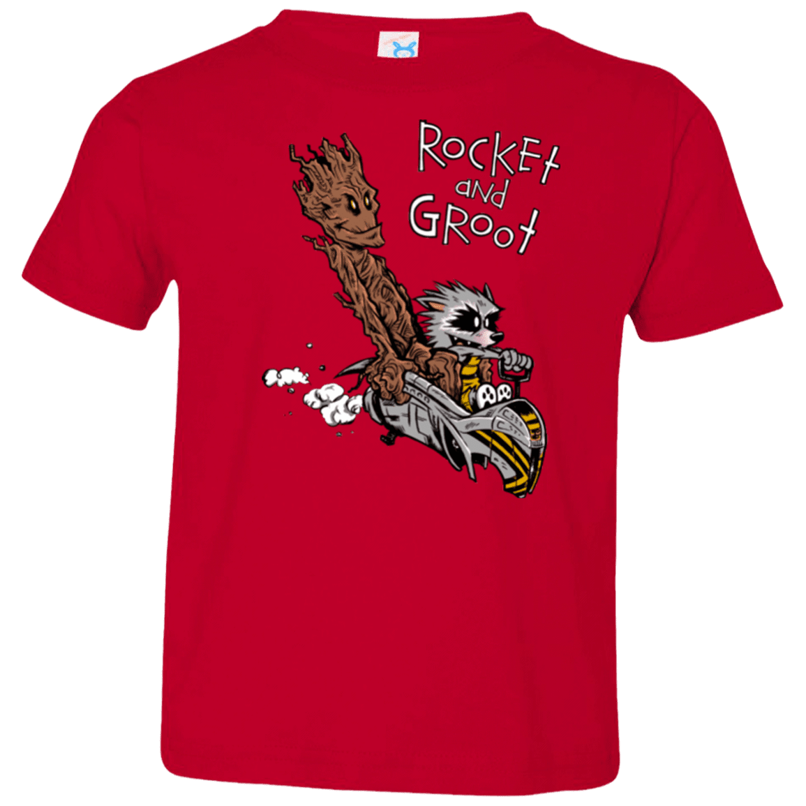 T-Shirts Red / 2T Rocket and Groot Toddler Premium T-Shirt