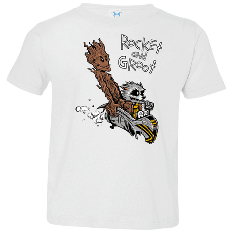 T-Shirts White / 2T Rocket and Groot Toddler Premium T-Shirt