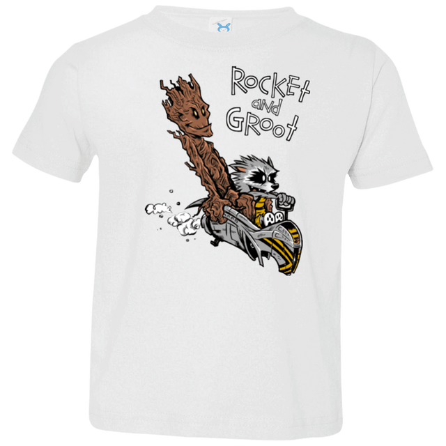 T-Shirts White / 2T Rocket and Groot Toddler Premium T-Shirt