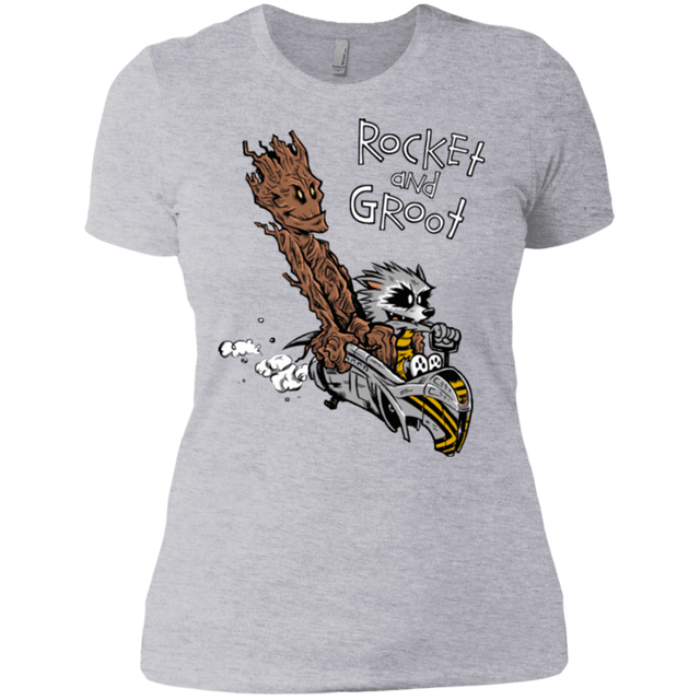 T-Shirts Heather Grey / X-Small Rocket and Groot Women's Premium T-Shirt