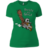 T-Shirts Kelly Green / X-Small Rocket and Groot Women's Premium T-Shirt