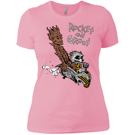 T-Shirts Light Pink / X-Small Rocket and Groot Women's Premium T-Shirt