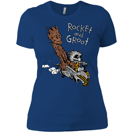 T-Shirts Royal / X-Small Rocket and Groot Women's Premium T-Shirt