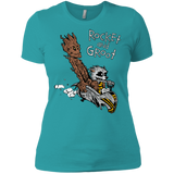 T-Shirts Tahiti Blue / X-Small Rocket and Groot Women's Premium T-Shirt