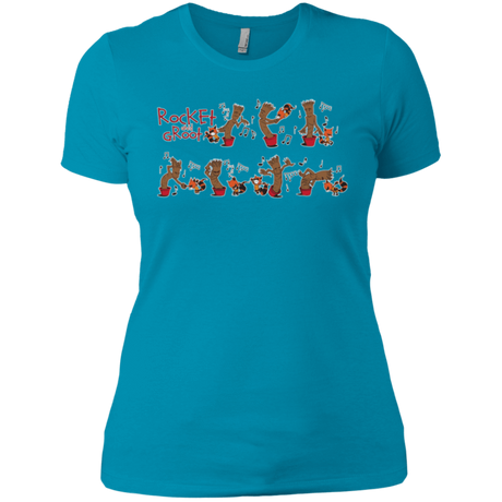 T-Shirts Turquoise / X-Small Rocket and Groot Women's Premium T-Shirt