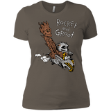 T-Shirts Warm Grey / X-Small Rocket and Groot Women's Premium T-Shirt