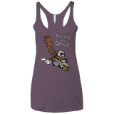 T-Shirts Vintage Purple / X-Small Rocket and Groot Women's Triblend Racerback Tank