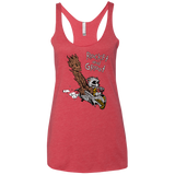 T-Shirts Vintage Red / X-Small Rocket and Groot Women's Triblend Racerback Tank