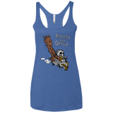 T-Shirts Vintage Royal / X-Small Rocket and Groot Women's Triblend Racerback Tank