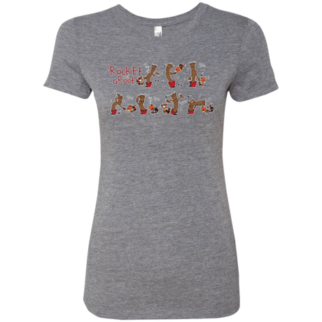 T-Shirts Premium Heather / Small Rocket and Groot Women's Triblend T-Shirt