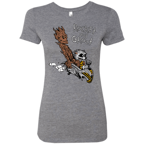 T-Shirts Premium Heather / Small Rocket and Groot Women's Triblend T-Shirt