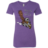T-Shirts Purple Rush / Small Rocket and Groot Women's Triblend T-Shirt