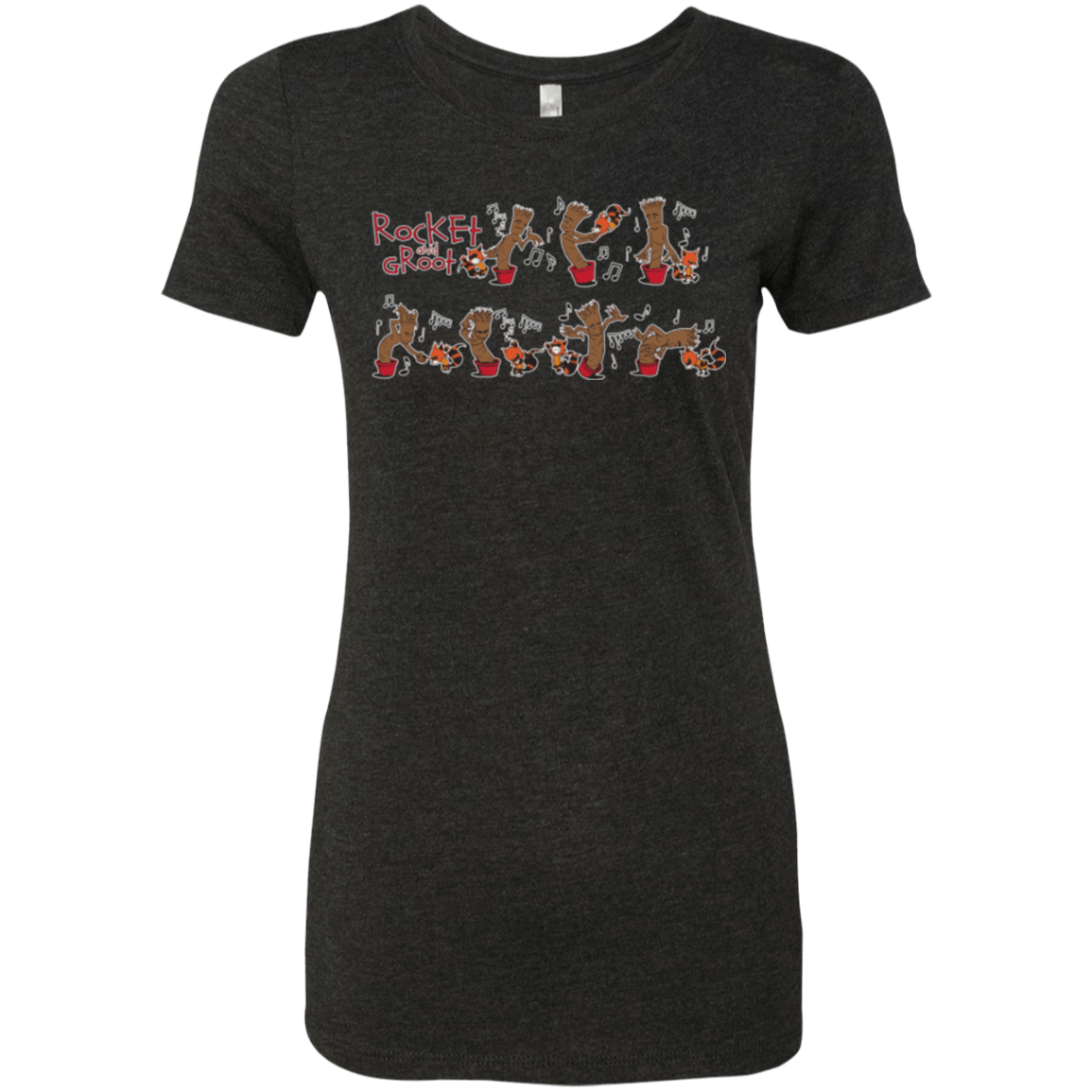 T-Shirts Vintage Black / Small Rocket and Groot Women's Triblend T-Shirt