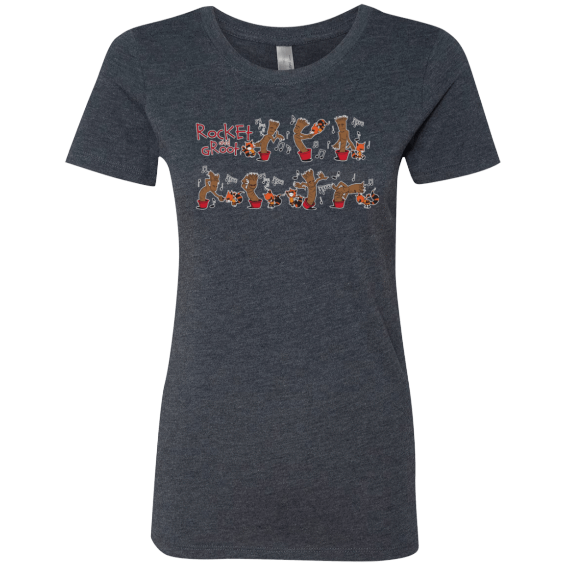 T-Shirts Vintage Navy / Small Rocket and Groot Women's Triblend T-Shirt