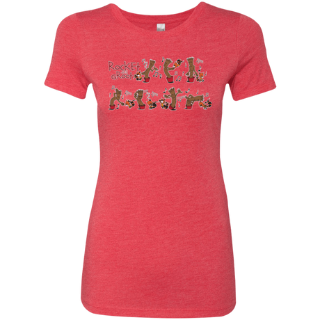 T-Shirts Vintage Red / Small Rocket and Groot Women's Triblend T-Shirt