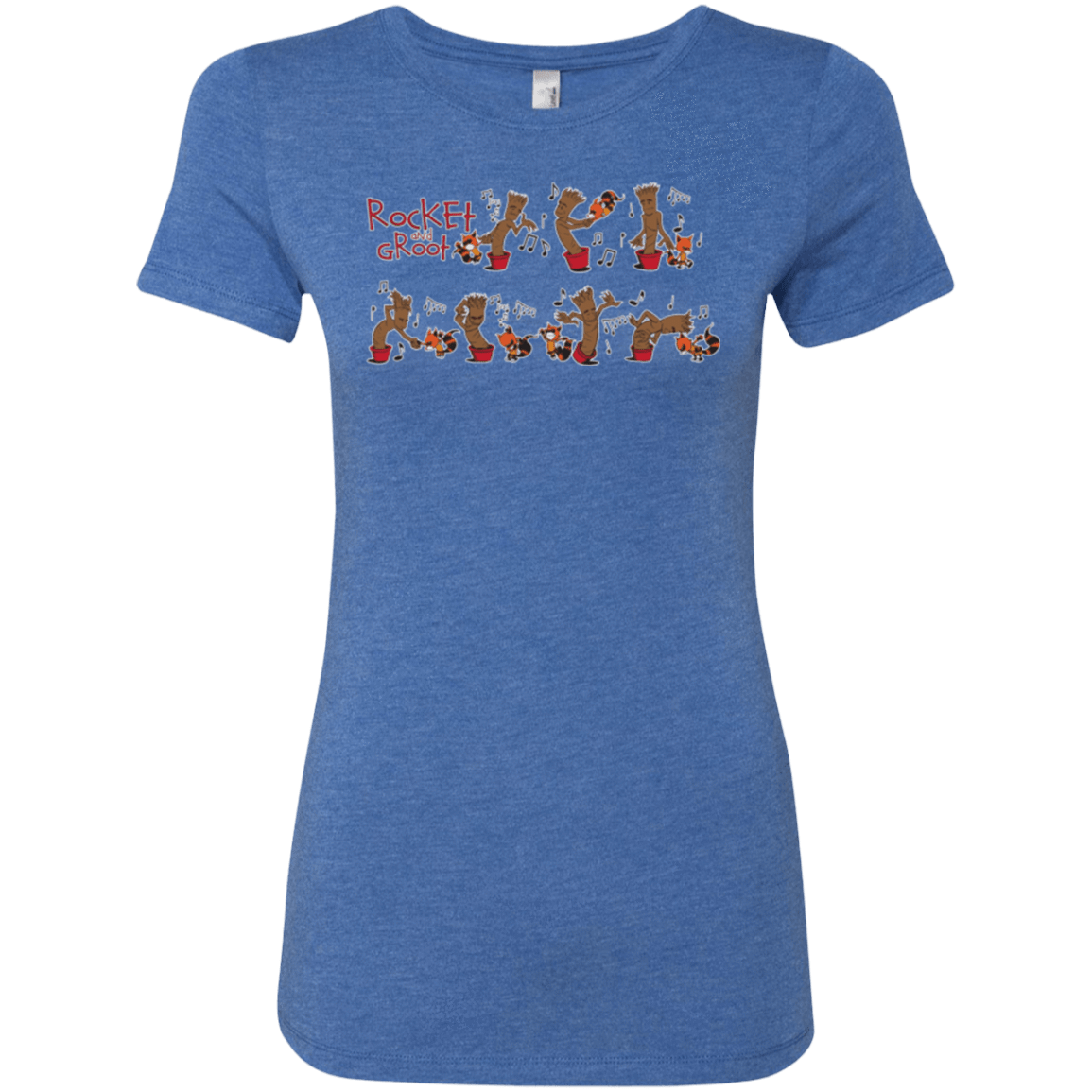 T-Shirts Vintage Royal / Small Rocket and Groot Women's Triblend T-Shirt