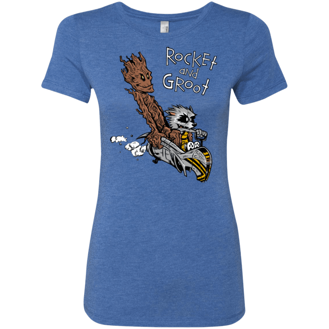 T-Shirts Vintage Royal / Small Rocket and Groot Women's Triblend T-Shirt