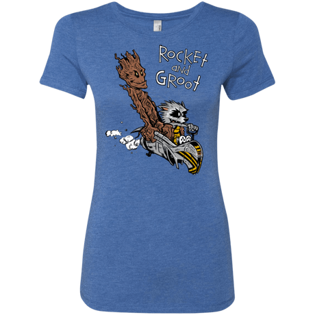 T-Shirts Vintage Royal / Small Rocket and Groot Women's Triblend T-Shirt