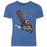 T-Shirts Vintage Royal / YXS Rocket and Groot Youth Triblend T-Shirt