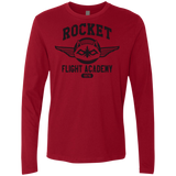 T-Shirts Cardinal / Small Rocket Flight Academy Men's Premium Long Sleeve