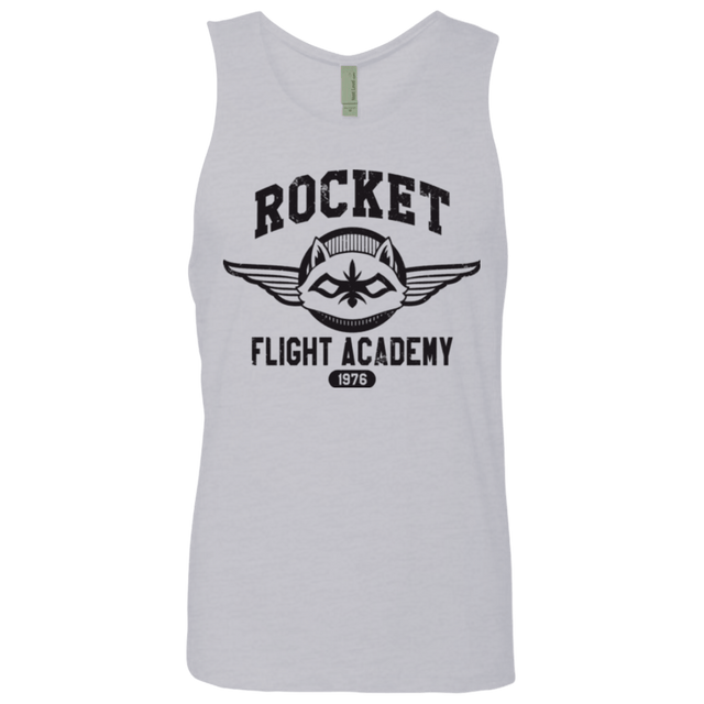 T-Shirts Heather Grey / Small Rocket Flight Academy Men's Premium Tank Top