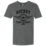 T-Shirts Heavy Metal / X-Small Rocket Flight Academy Men's Premium V-Neck