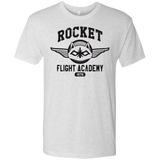 T-Shirts Heather White / Small Rocket Flight Academy Men's Triblend T-Shirt