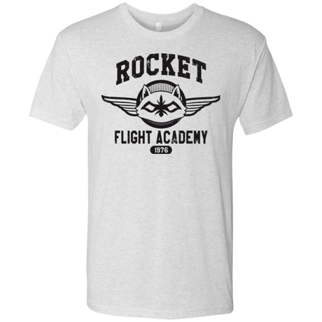 T-Shirts Heather White / Small Rocket Flight Academy Men's Triblend T-Shirt