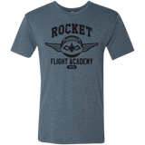 T-Shirts Indigo / Small Rocket Flight Academy Men's Triblend T-Shirt
