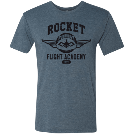 T-Shirts Indigo / Small Rocket Flight Academy Men's Triblend T-Shirt