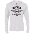 T-Shirts Heather White / X-Small Rocket Flight Academy Triblend Long Sleeve Hoodie Tee
