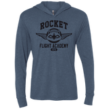 T-Shirts Indigo / X-Small Rocket Flight Academy Triblend Long Sleeve Hoodie Tee