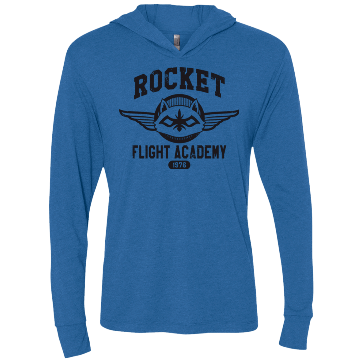 T-Shirts Vintage Royal / X-Small Rocket Flight Academy Triblend Long Sleeve Hoodie Tee