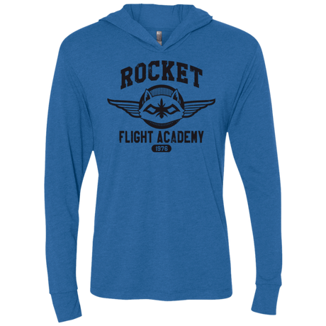 T-Shirts Vintage Royal / X-Small Rocket Flight Academy Triblend Long Sleeve Hoodie Tee