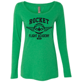 T-Shirts Envy / Small Rocket Flight Academy Women's Triblend Long Sleeve Shirt