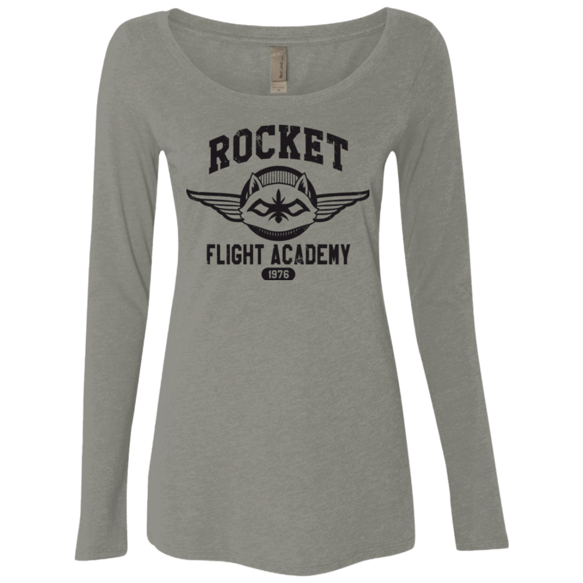 T-Shirts Venetian Grey / Small Rocket Flight Academy Women's Triblend Long Sleeve Shirt