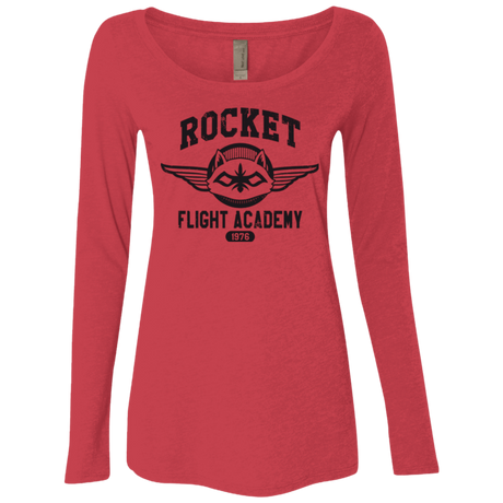 T-Shirts Vintage Red / Small Rocket Flight Academy Women's Triblend Long Sleeve Shirt
